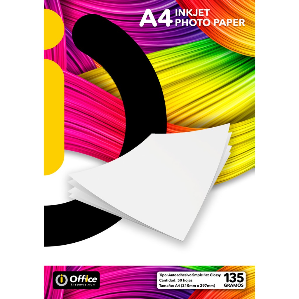 OFFICE*PAPEL GLOSSY IJ. A4 150grs.x20hjs.